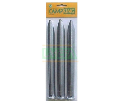 Campking campingking 10x piquets de tente demi-rond 24cm