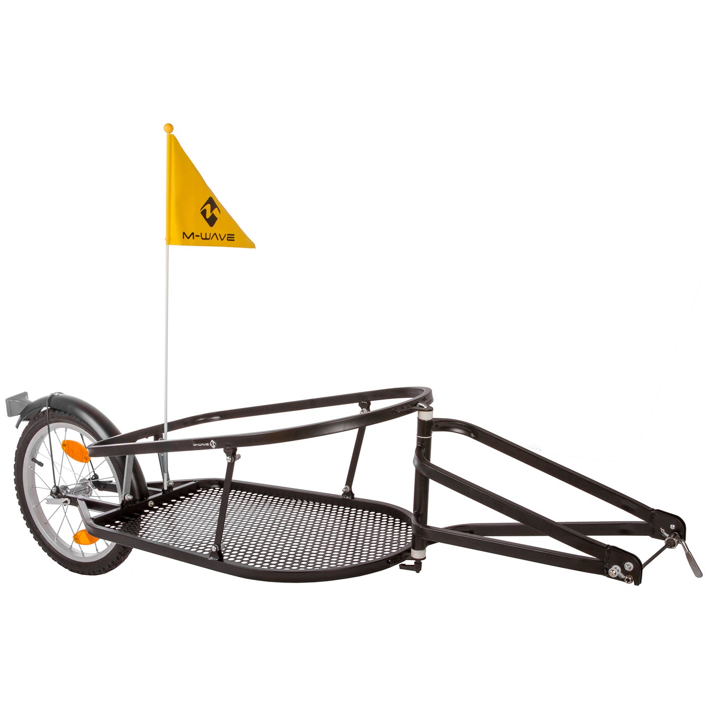 Remorque de vélo pliable à onde m en noir unisexe noir