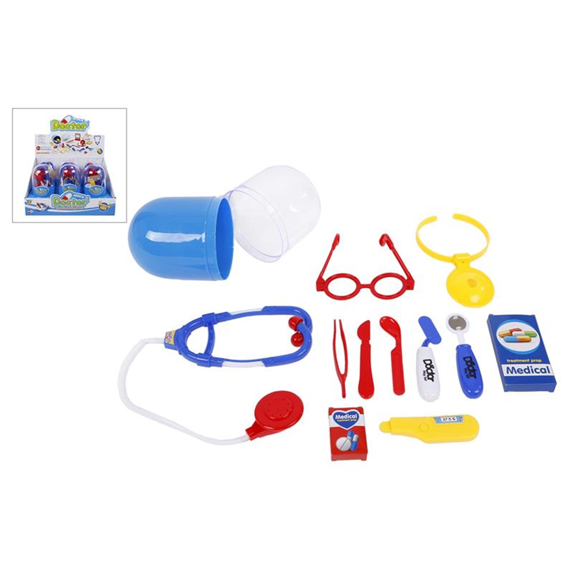 Set de jeu Docteur 6 pièces en capsule 20cm