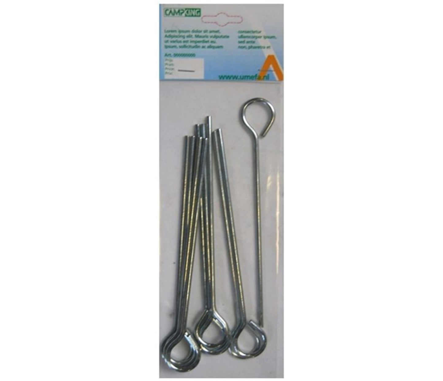 Camping umefa piquet fermé 18 cm 10 pcs