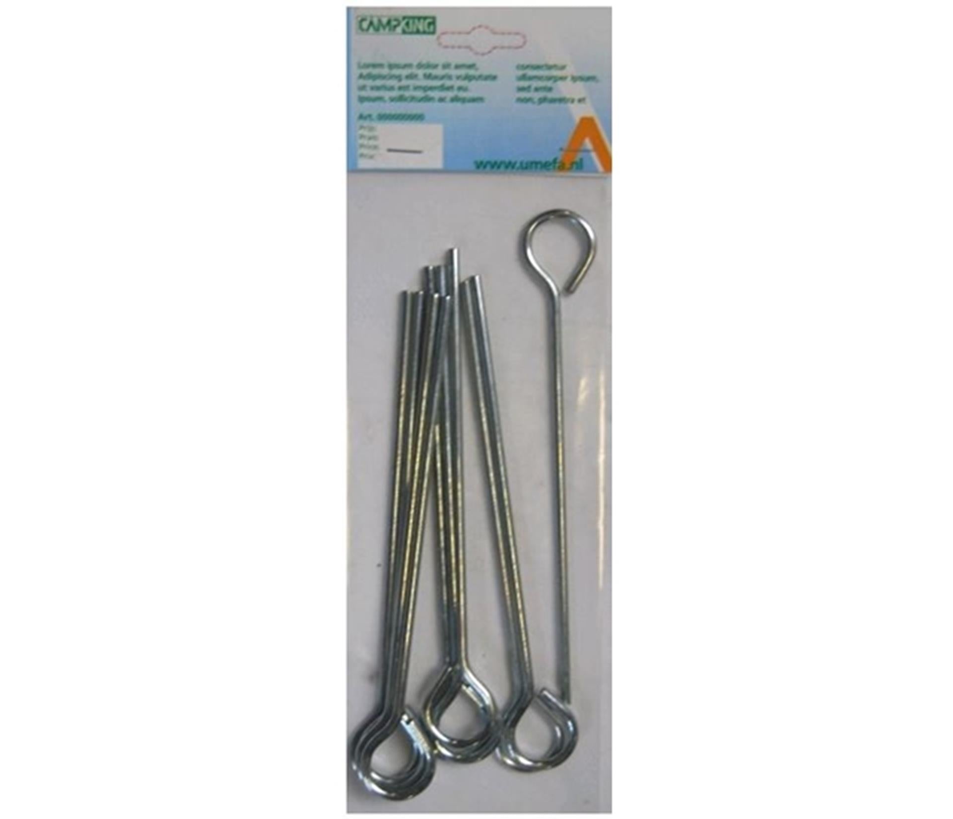 Camping umefa piquet fermé 24 cm 10 pcs
