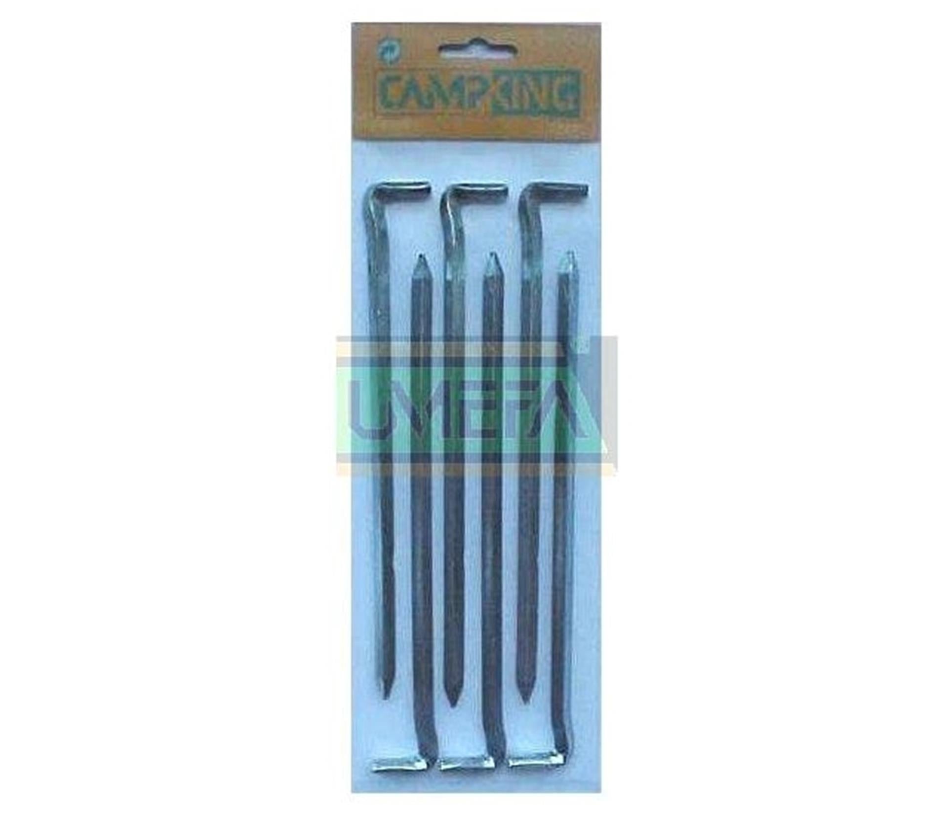 Campking umefa piquet de sol carré 20 cm -6 mm 6 pcs