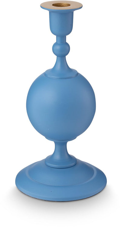 Pip studio chandelier sphère - bougeoir en métal - bleu clair - 24cm