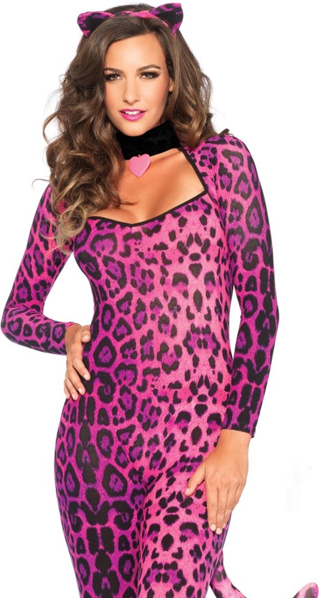Leg avenue jolie combinaison de couguar rose