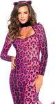 Leg avenue jolie combinaison de couguar rose