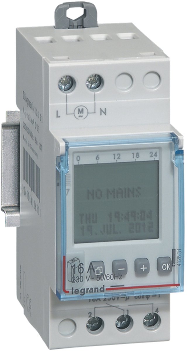 Minuterie numérique Legrand alpharex pour la construction de panneaux