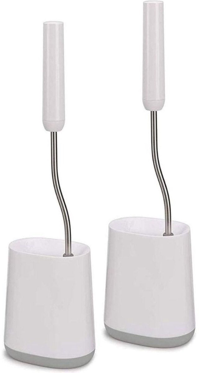 Joseph joseph ensemble de brosses de toilette avec 2 pièces, blanc argent - | flexible léger