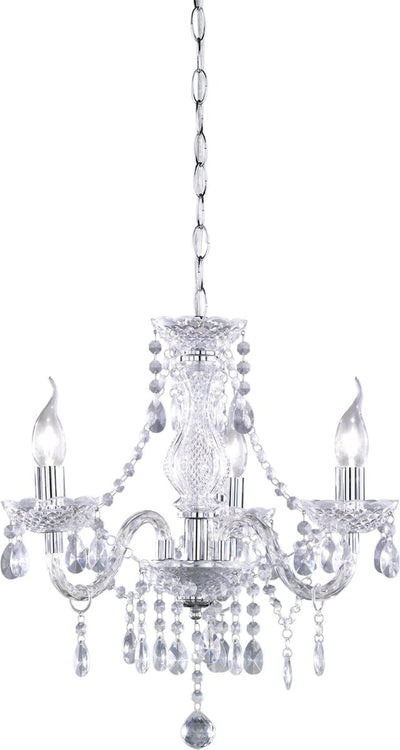 Lustre Rl live your light Reality Lüster - chrome - excl. 3x e14 - papier peint transparent - d: 46 cm