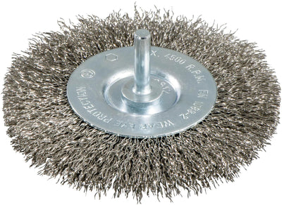 Brosse ronde métabo avec de 6 mm shaf d = 75 mm en acier
