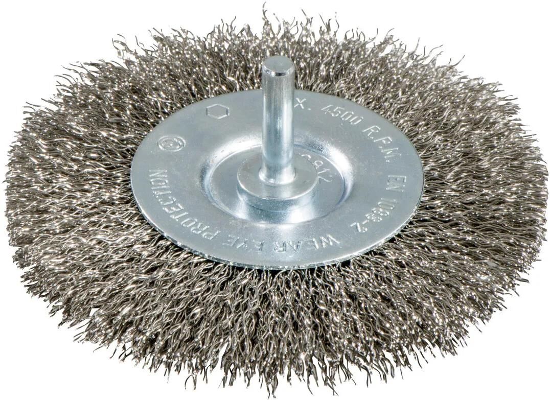 Brosse ronde métabo avec Shaf D = 100 mm en acier
