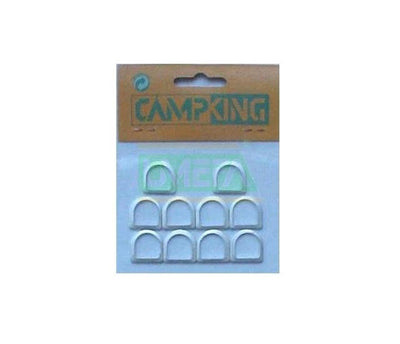 Campking umefa anneau en D 13 mm aluminium 10 pcs