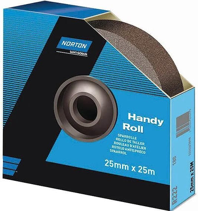 Roues Norton ou papier de verre P120 38mmx25m