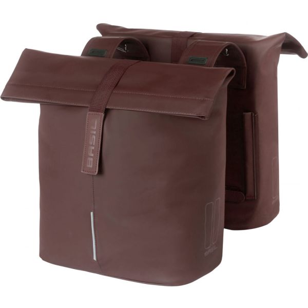 Basil Tas City Double Vegan Leather | Brun rôti