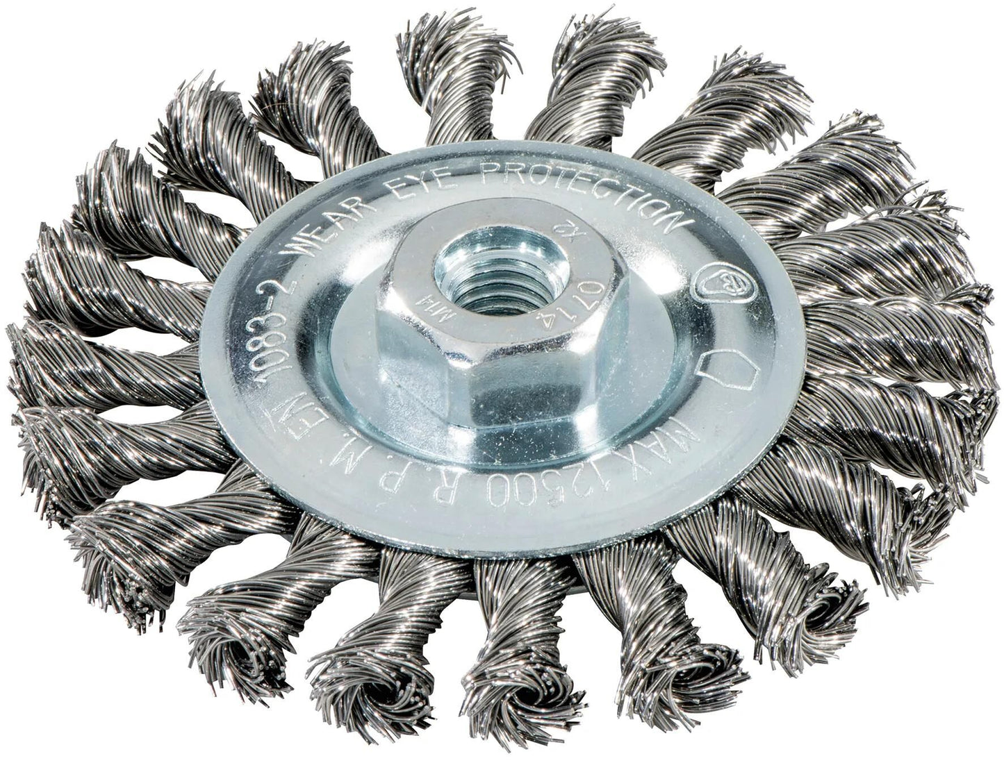 Brosse ronde métabo avec trou M14, d = 115 mm