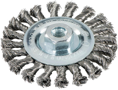 Brosse ronde métabo avec trou M14, d = 115 mm