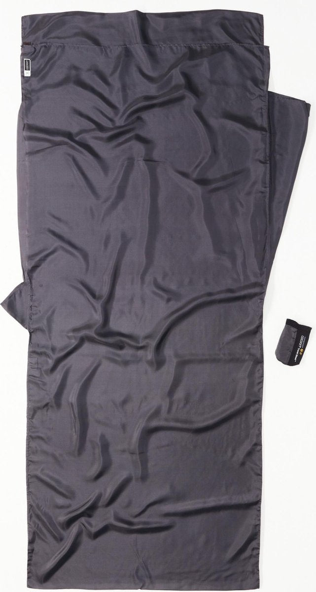 Drap de voyage Cocoon Insect Shield, sac de couchage et entrée soie gris