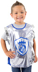 Petites aventures - croisé bleu - taille l xl (5-9 ans)
