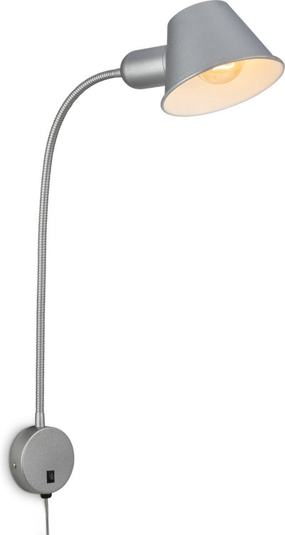 Briloner lampe de chevet applique lampe de lecture rotative excl. 1xe27 10w chambre chromée