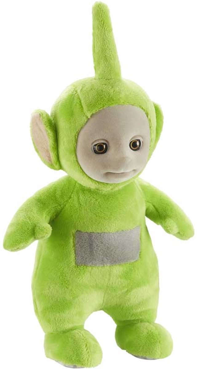 Chillfactor Teletubbies Peluche Dipsy parlant en peluche poupée verte.