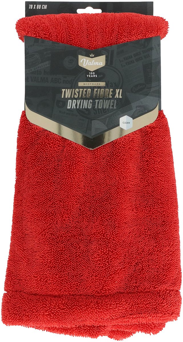 Serviette de séchage Valma fibre torsadée xl - pouvoir d'absorption extrême - peut absorber jusqu'à 4 litres d'eau - 1200 grammes m2 - 70x80cm