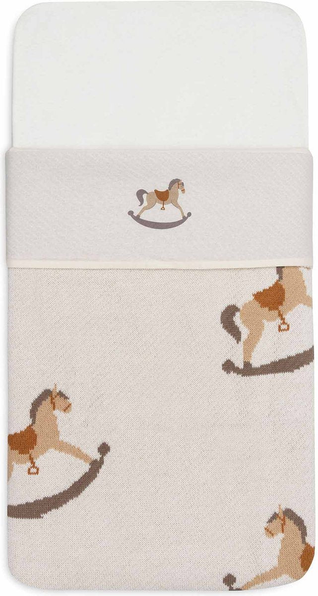 Jollein - drap de lit bébé - 120x150cm - lit, lit bébé - coton - balade nostalgique