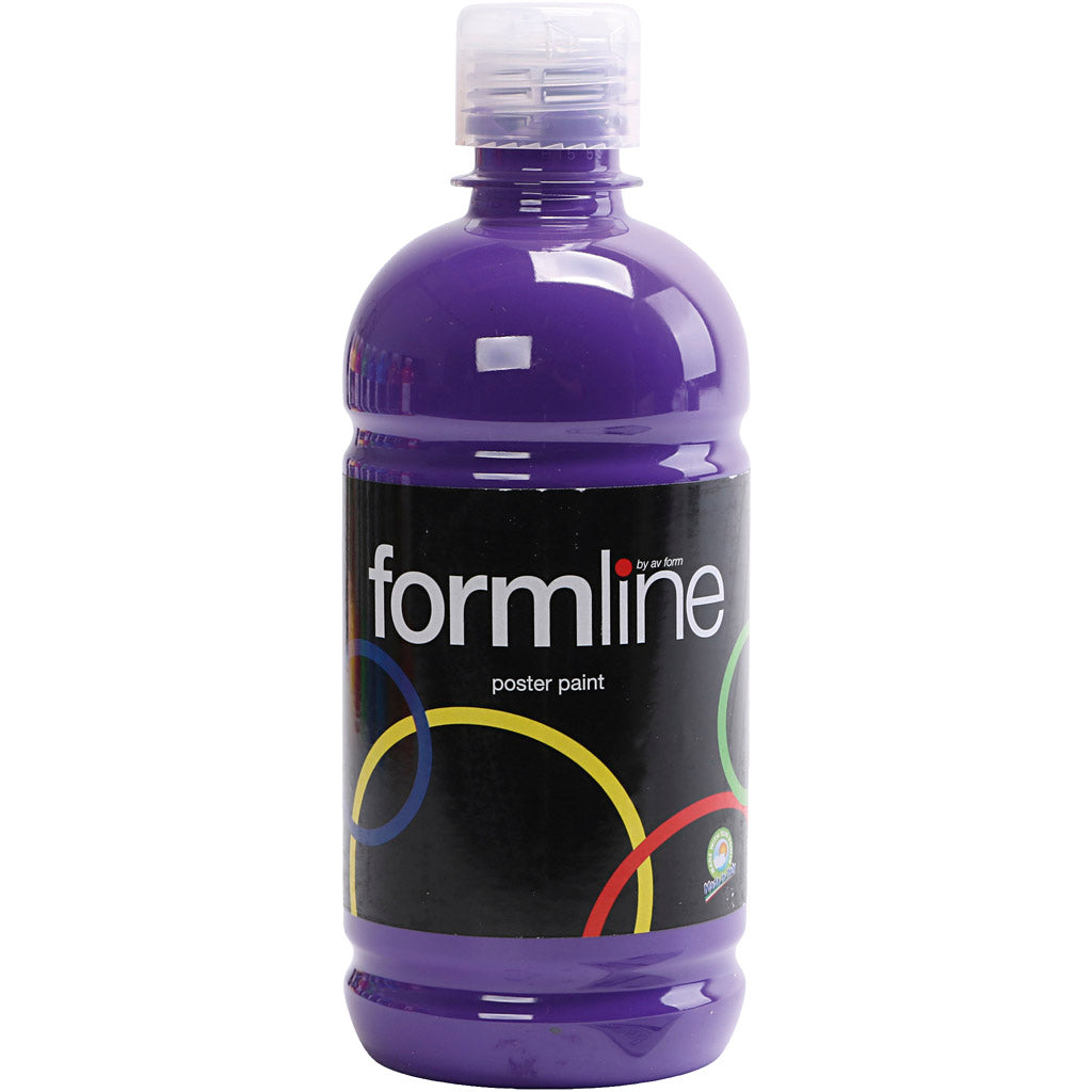 Peinture à la détrempe Creativ company mate, violet, 500 ml 1 bouteille
