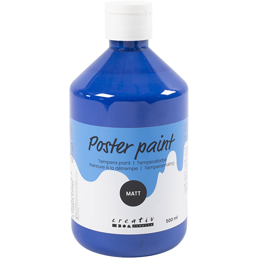 Peinture à la détrempe Creativ company mate, bleu foncé, 500 ml 1 bouteille