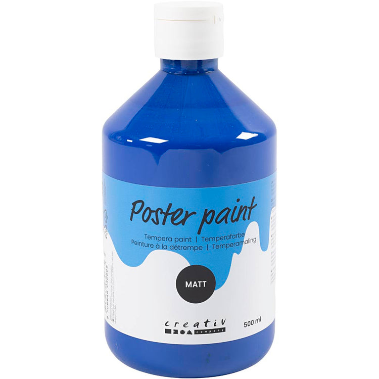 Peinture à la détrempe Creativ company mate, bleu foncé, 500 ml 1 bouteille