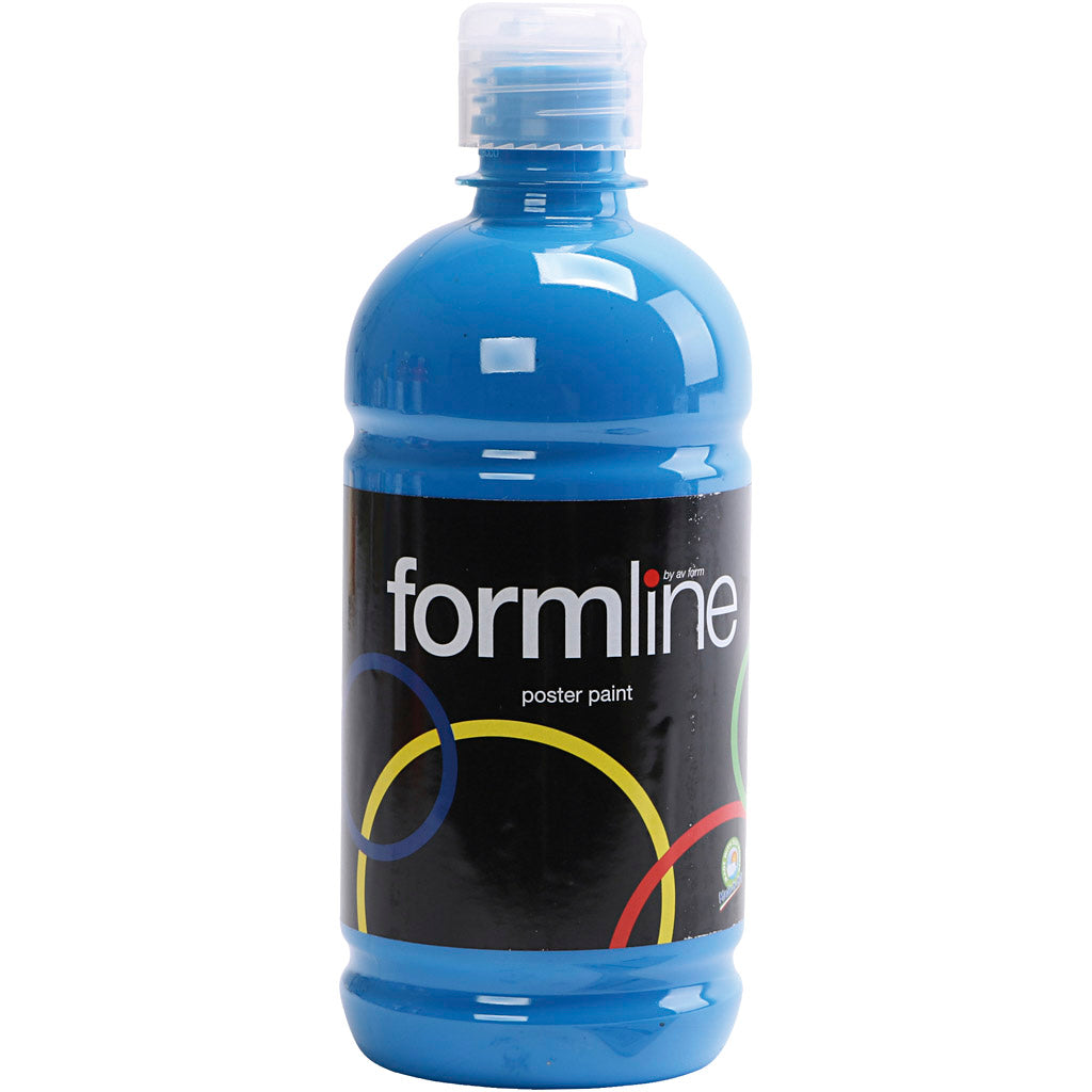 Peinture à la détrempe Creativ Company mate, bleu primaire, 500 ml 1 bouteille