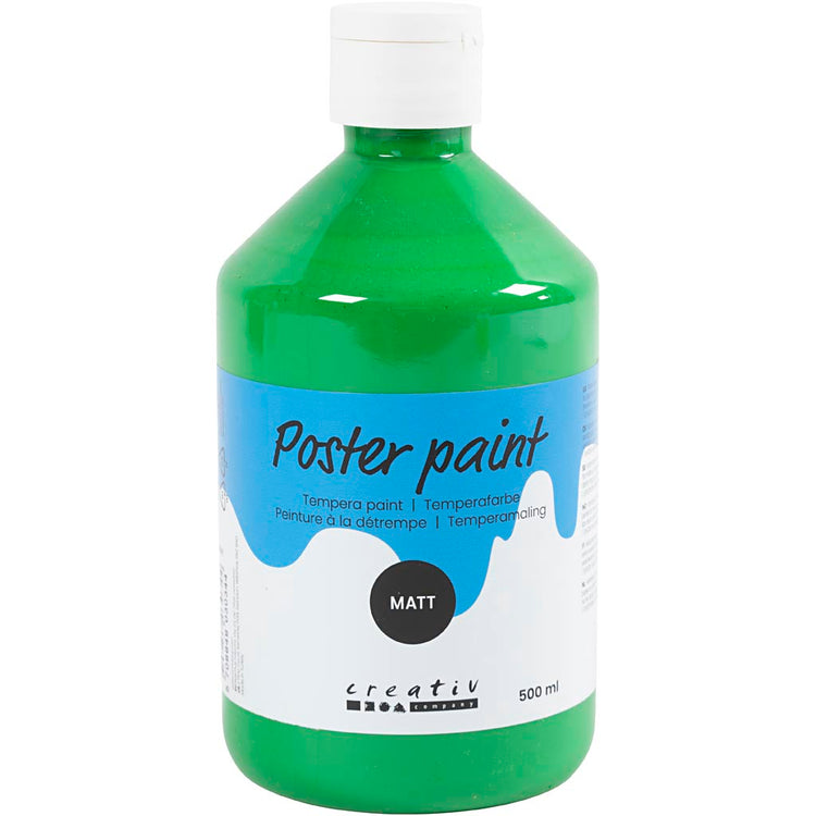 Peinture à la détrempe Creativ company mate, verte, 500 ml 1 bouteille
