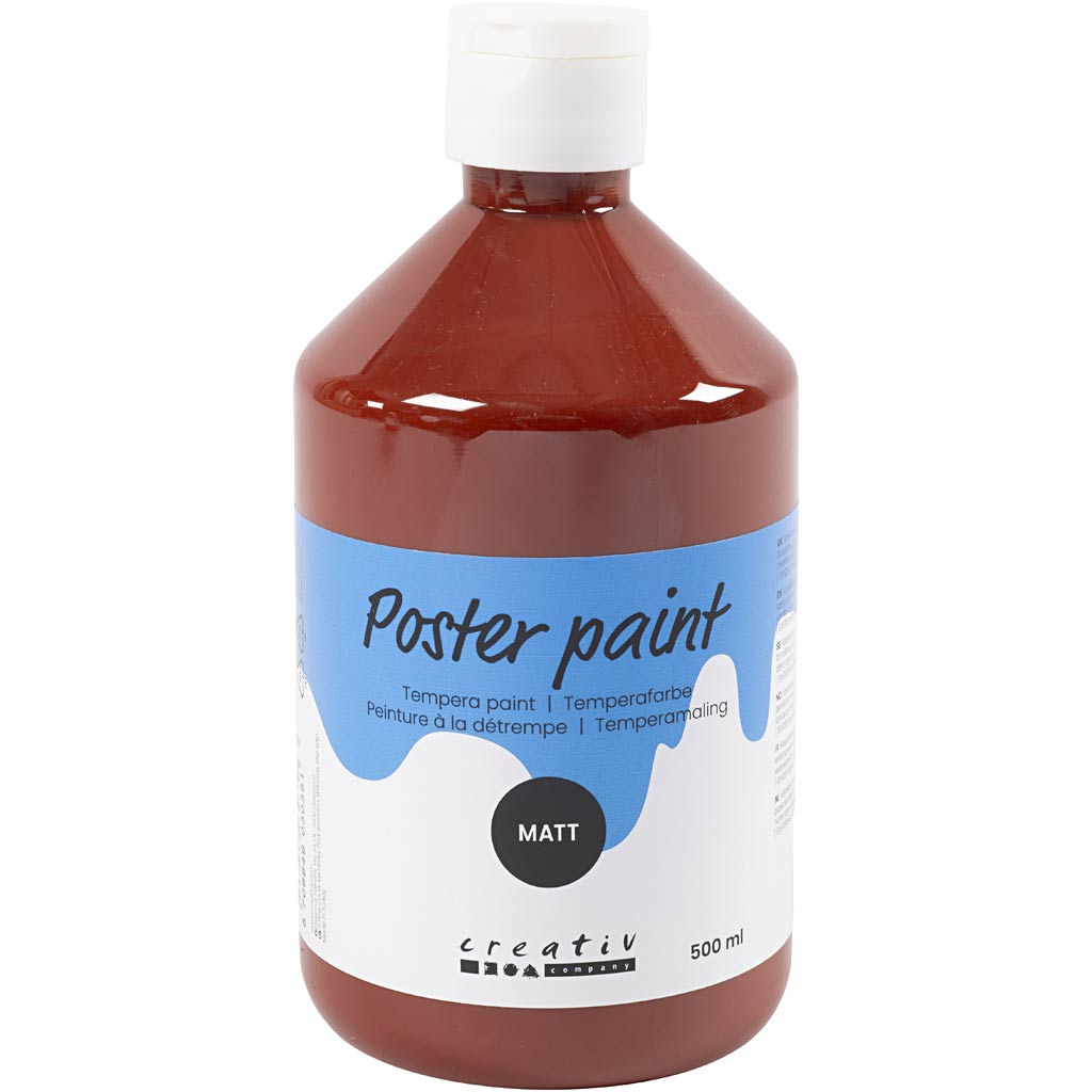 Peinture à la détrempe Creativ company mate, marron, 500 ml 1 bouteille