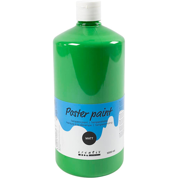 Peinture à la détrempe Creativ company mate, verte, 1000 ml 1 bouteille