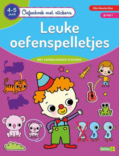 Livre d'exercice deltas avec des autocollants beaux jeux d'exercice (4-5 ans)