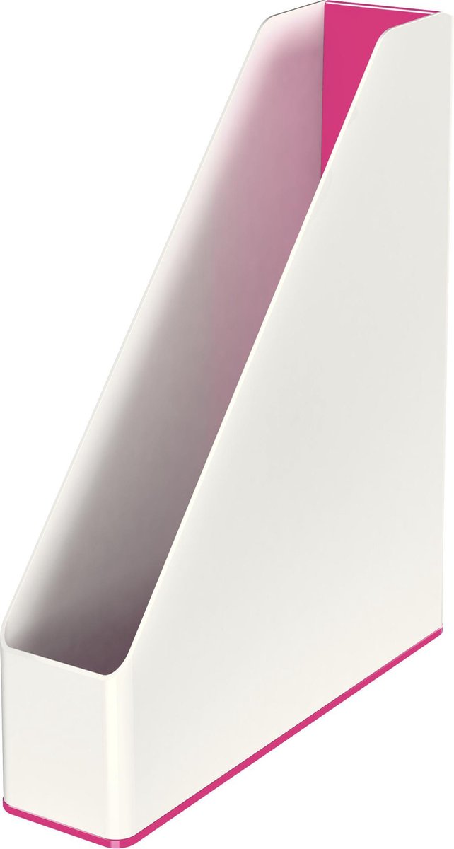 Cassette à magazines Leitz wow - porte-revues - rose blanc
