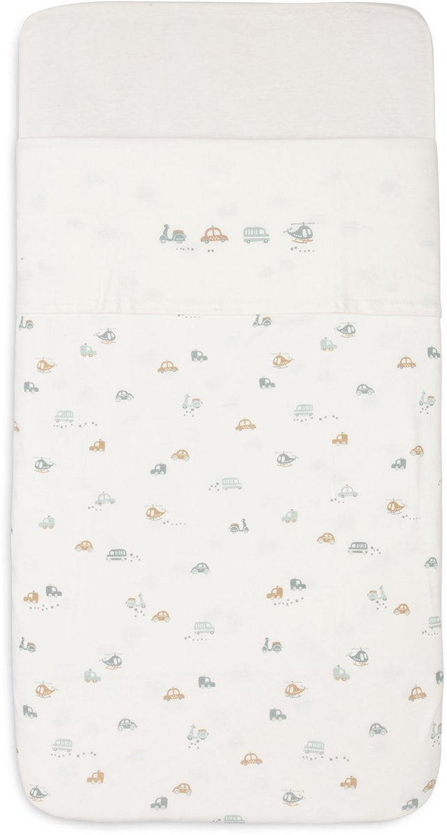 Drap berceau Jollein - 75x100cm - lit bébé - coton - en déplacement
