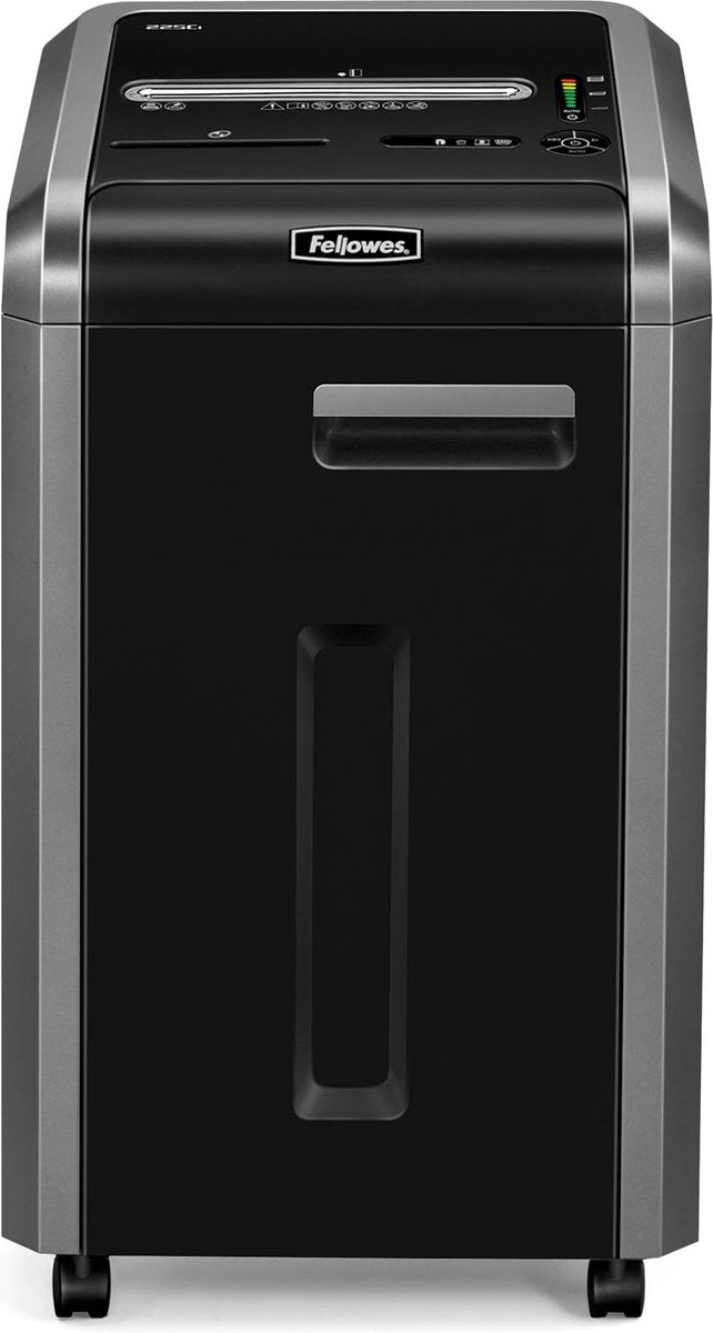 Destructeur de papier Fellowes 225ci - déchiquete - p4 -22 feuilles - noir