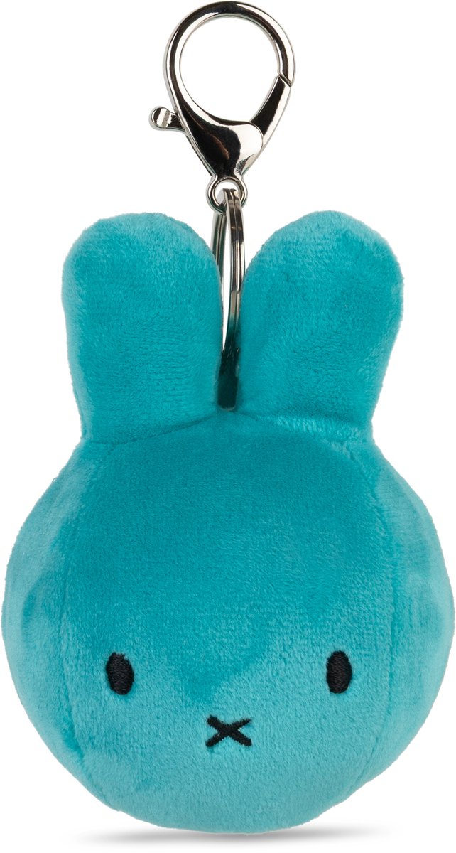 Bon ton toys Miffy - porte-clés boule squish - bleu sarcelle - 9 cm - 3.5''