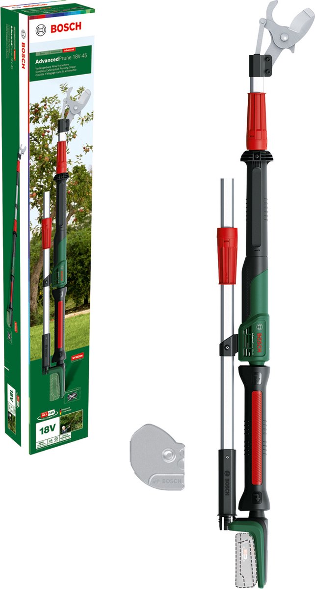Bosch advancedprune 18v-45 - sécateur à batterie - avec rallonge - hors batterie et chargeur