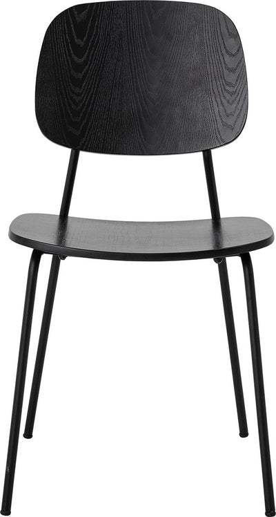 Bloomingville - chaise de salle à manger monza - noir - contreplaqué