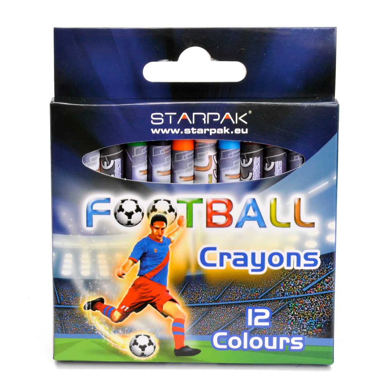 Crayons de cire de football
