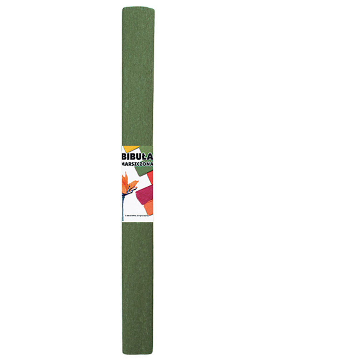 Papier crépon vert olive