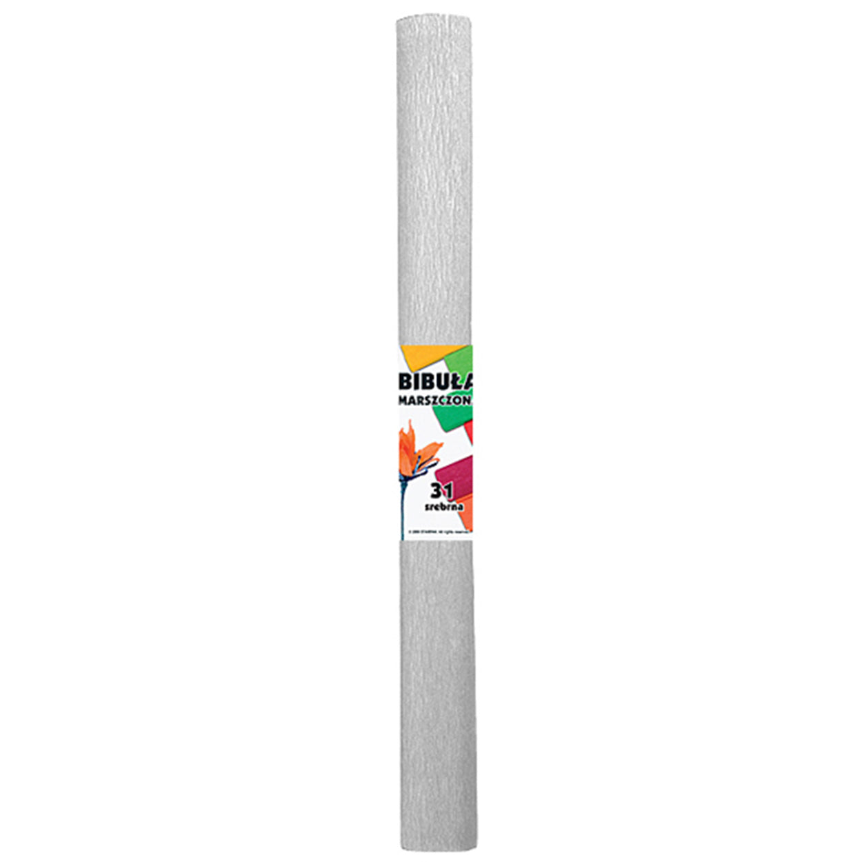 Papier crépon argent