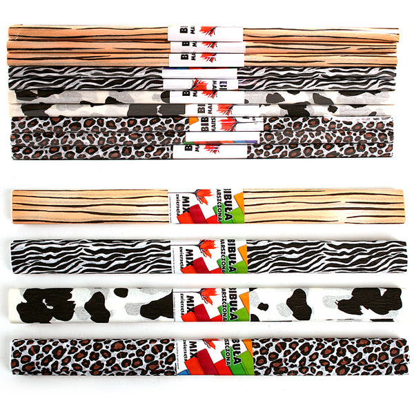 Animaux en papier crepe, ensemble de 10