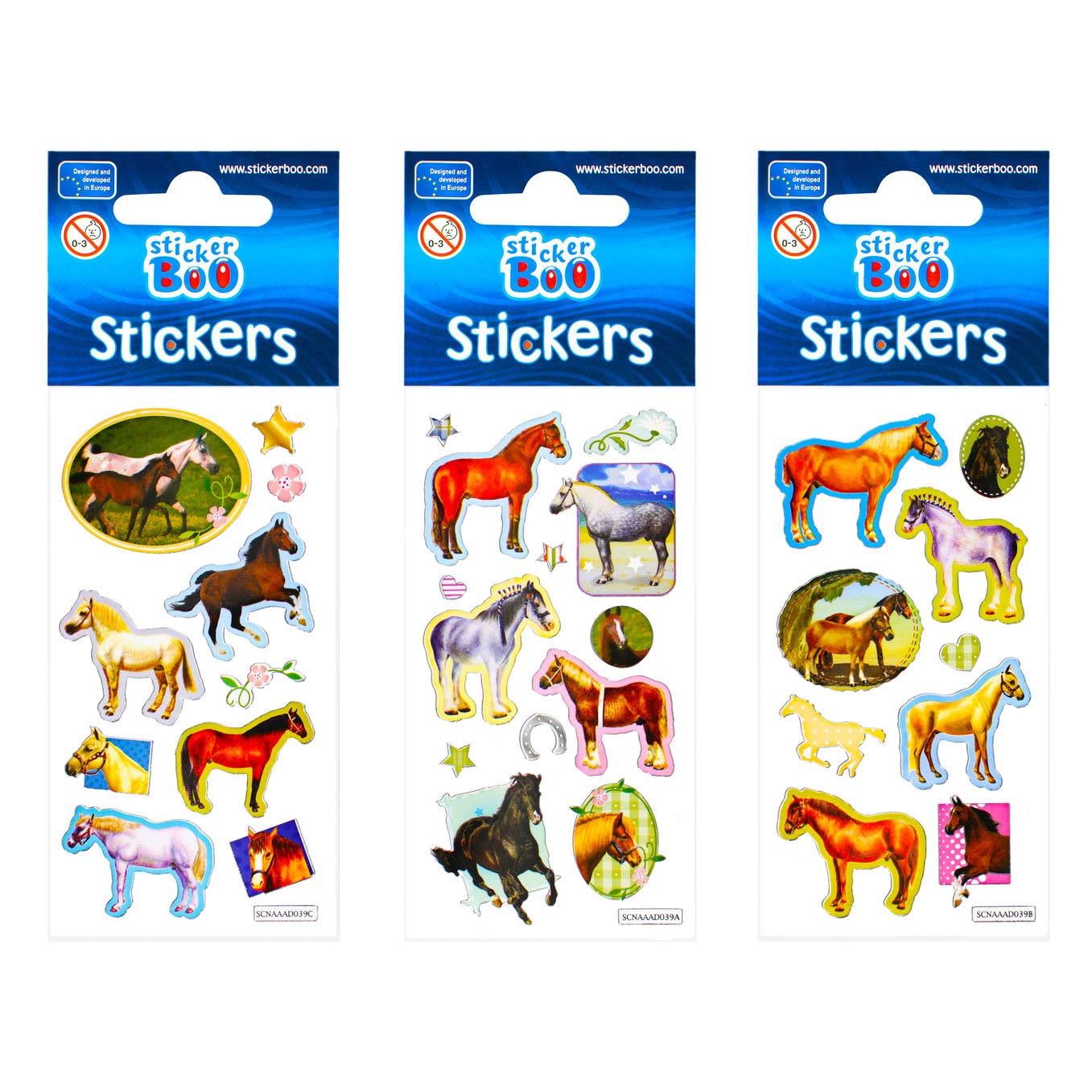 Horses de feuille d'autocollants