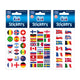 drapeaux de peau d'autocollant