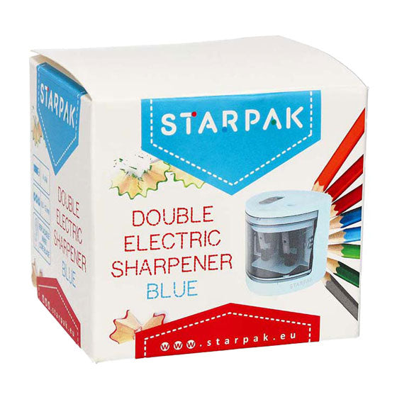 Taille-crayon électrique double, blanc