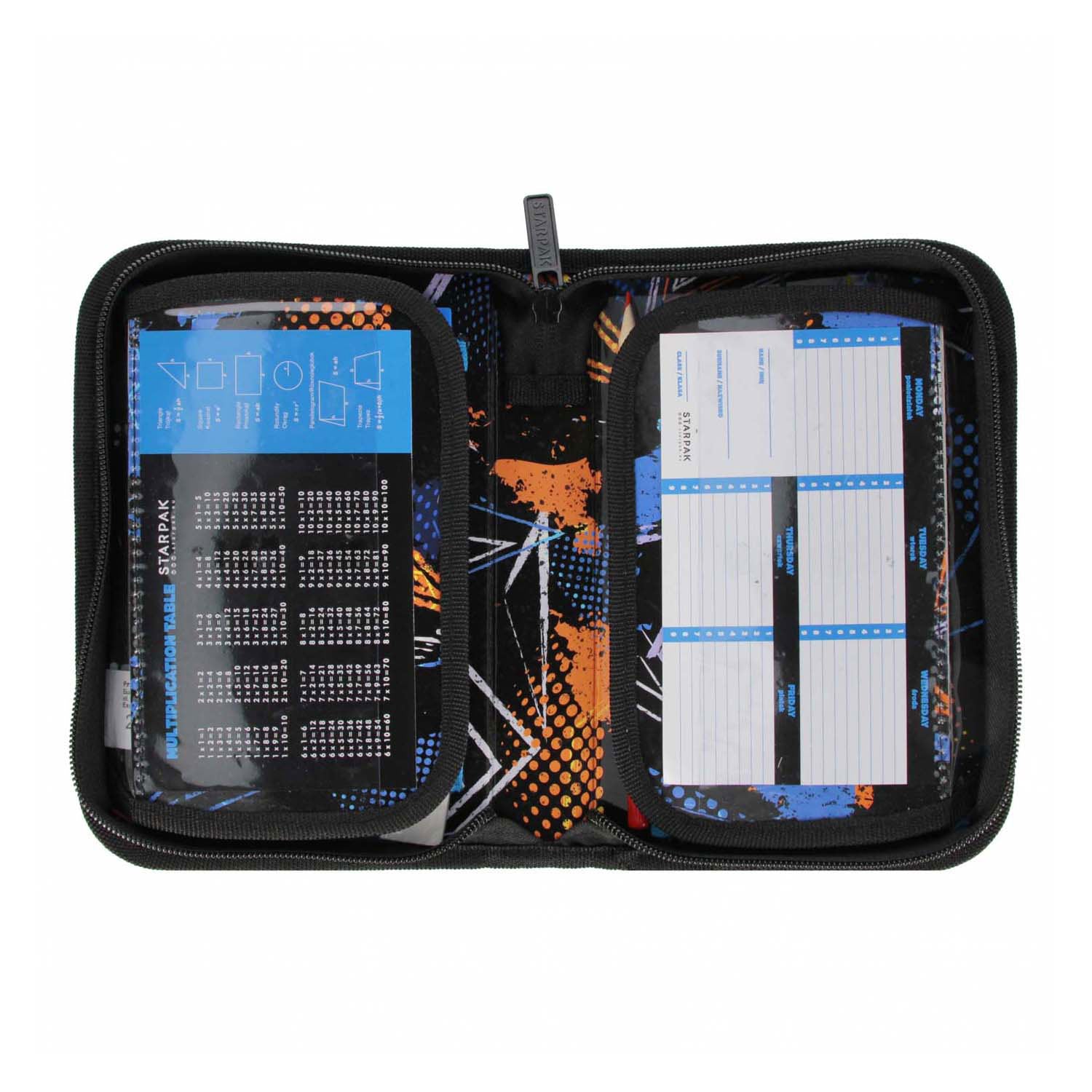Mallette avec accessoires football bleu, 25 pcs.
