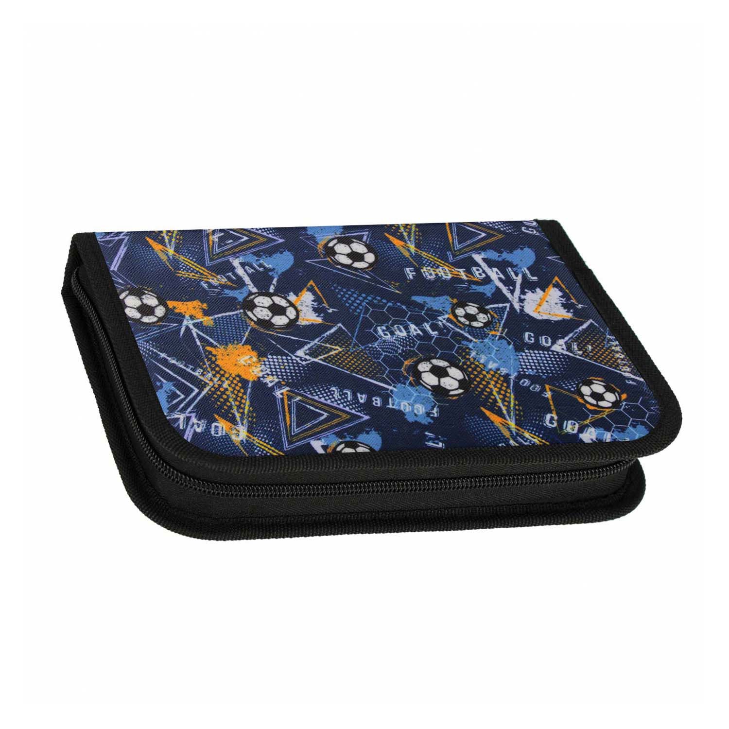 Mallette avec accessoires football bleu, 25 pcs.