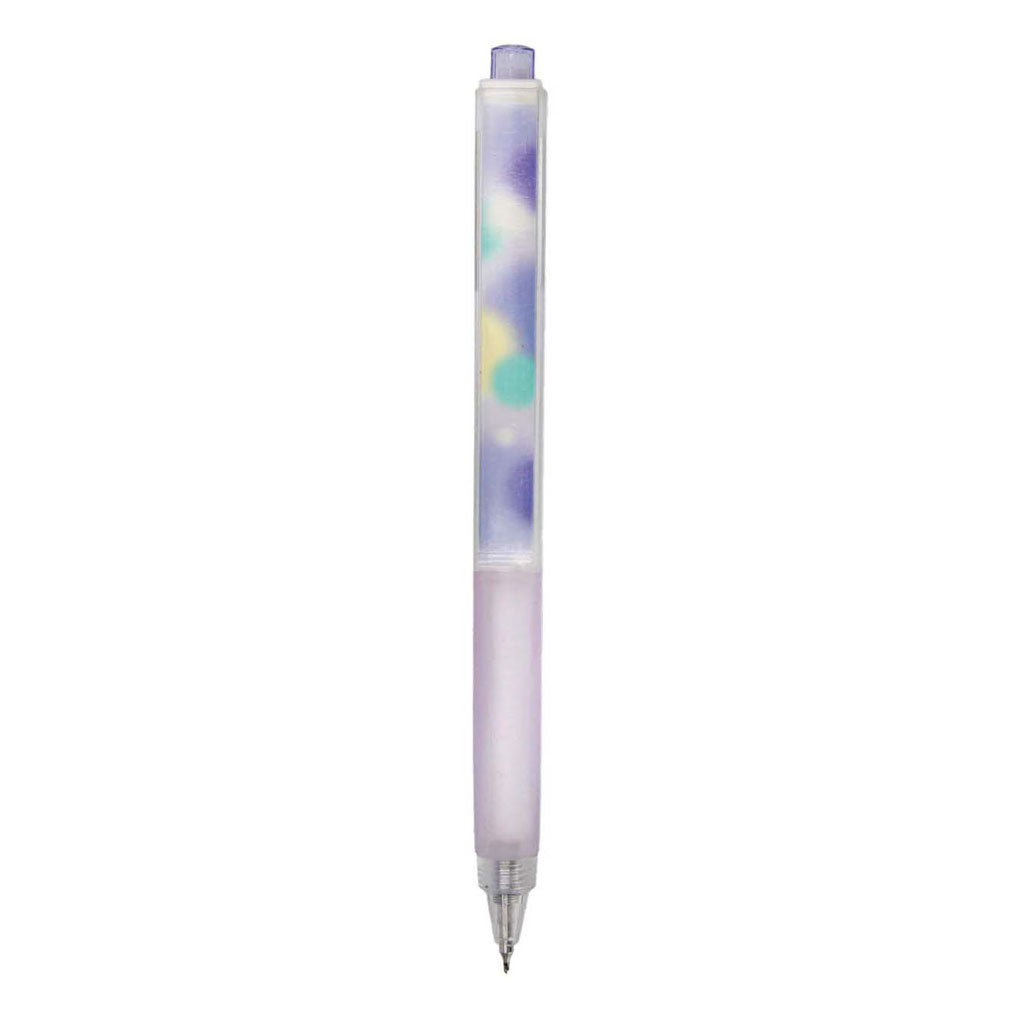 Stylo bille gel carré violet
