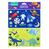 Modèle de dessin des dinosaures, cosmos